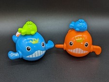 Bath Toys Sunlike Toys Swimming Whales Bath Time Bathtub Toy for Toddlers