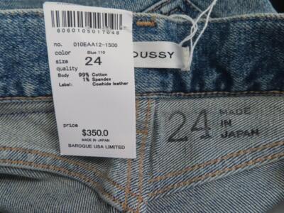 NWT MOUSSY Blue Denim MVS Flare Jeans Size 24 $350 | eBay