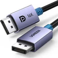 UGREEN DisplayPort Cable 2.1 [VESA Certified] DP2.0 80Gbps DSC 1.2a, Braided