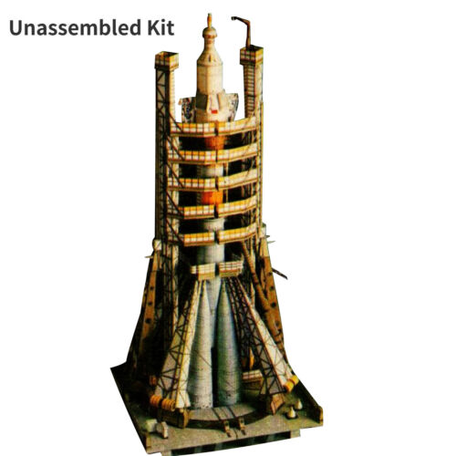 1/80 Russian Soyuz Launch Vehicle 3D Rocker Paper Model Unassembled Collection - Afbeelding 1 van 12