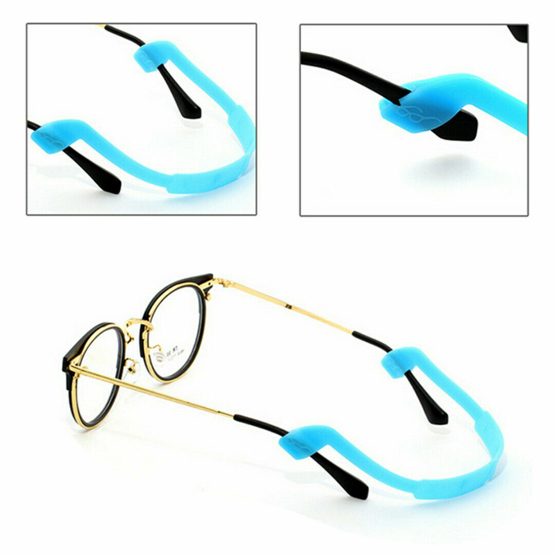 8-Pack Silicone Glasses Strap – Kids Anti-Slip Sports Eyeglass Holder – Elastic & Comfortable Retainer