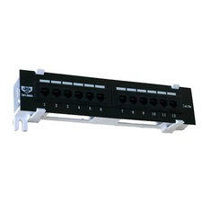 2 Pack Deal   12 Port Cat5e Patch Panel with Wall Mount Tuff Jacks Free Shipping