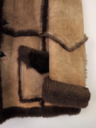 VTG BERMAN'S Men's Size 40 Sheepskin Shearling Coat Marlboro Rancher Cowboy - Picture 6 of 8