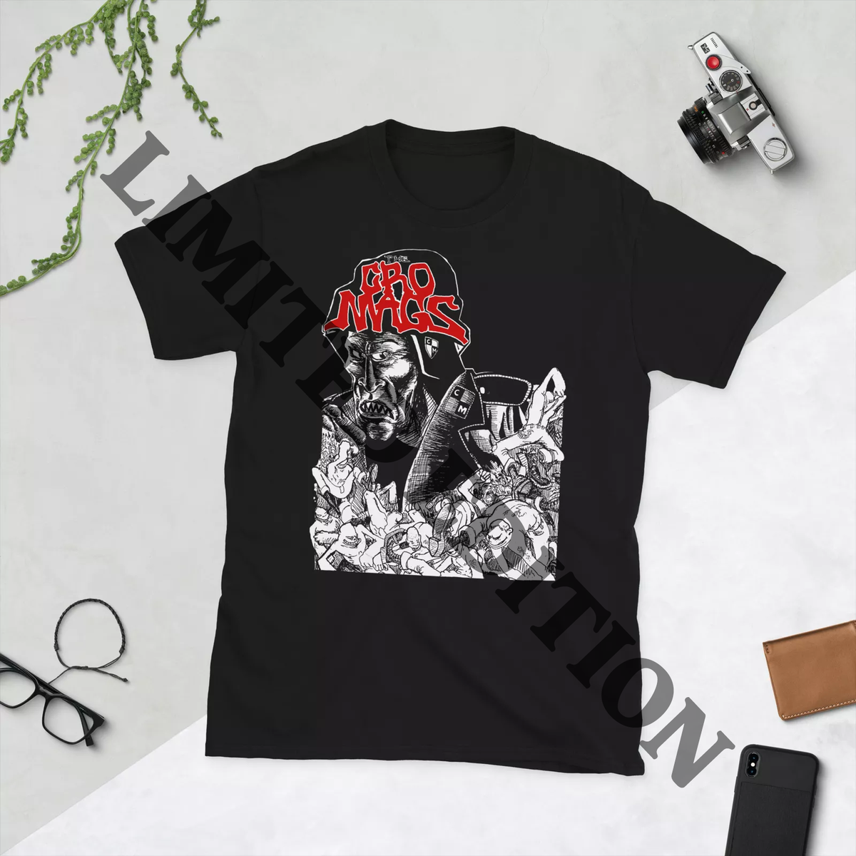 THE CRO MAGS - T-SHIRT NYHC 80'S VINTAGE DESIGN. NEW YORK HARDCORE