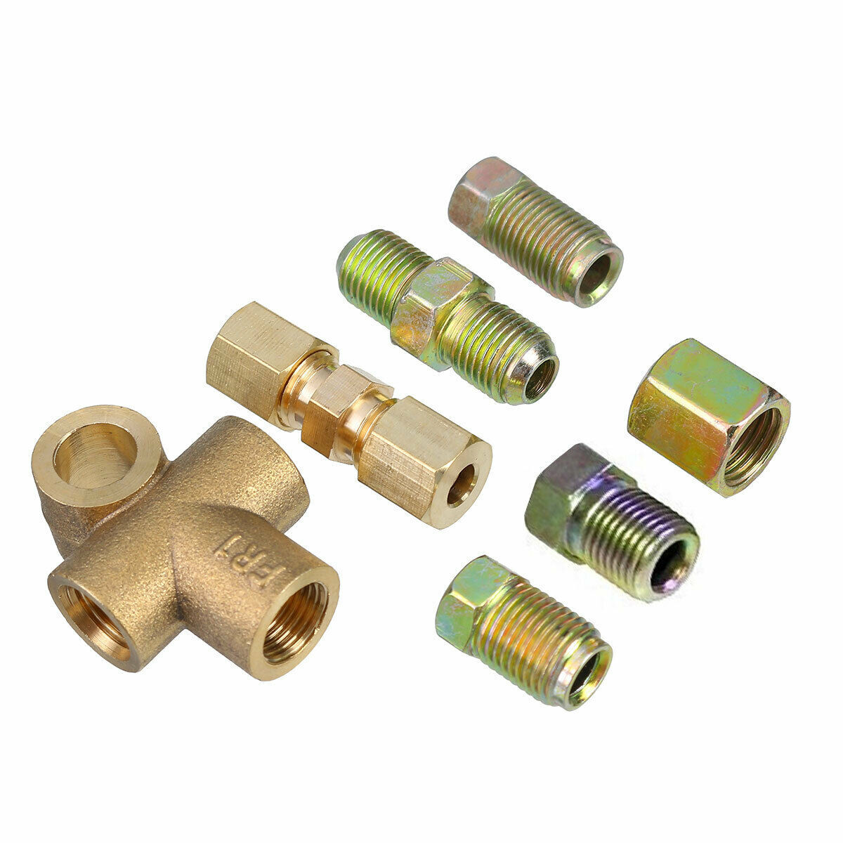 182 PCS BRAKE LINE FITTING CONNECTORS MALE KIT 2 3 WAY 10MM FOR 3/16