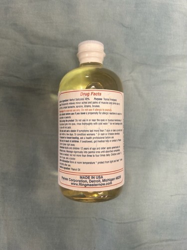 Ringmaster Rubbing Oil 8 OZ Bottle Pain Relief Arthritis Gout FREE SHIPPING USA - Picture 3 of 3
