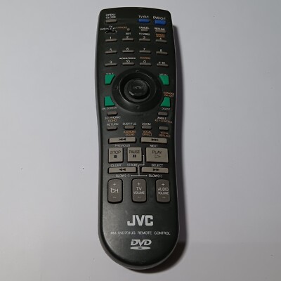 Used JVC RM SVD701UG Remote Control DVD TV Video Karaoke Vocal 3D Phonic #184