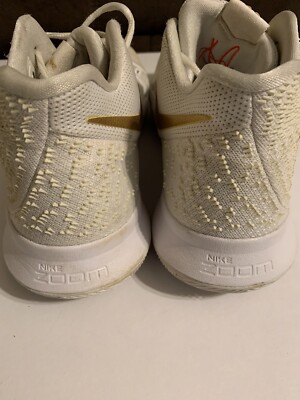 Nike Kyrie 3 “Finals” White/Metallic Gold 852395-902 Men's Size 14