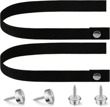 Tallew 2 Sets RV Door Straps with Button Snap 18 Inch RV Camper Sliding Door Str