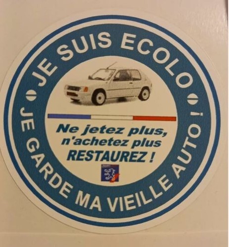 Peugeot Aufkleber Ich bin umweltfreundlich Ich behalte mein altes Auto - Bild 32 von 55