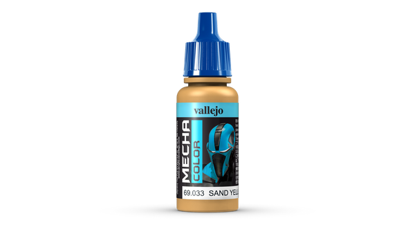(474,71€/1L) Vallejo Mecha Color 033 Sand Yellow 17Ml Airbrushfarbe-image