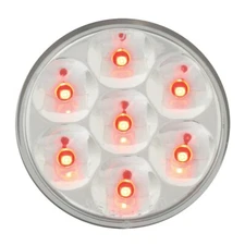 grand general 2" pearl led marker light red clear lens universal truck trailer
