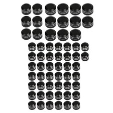 Black Cut Engine Bolt Topper Caps Cover For Harley Road King FLHR Twin Cam FLH
