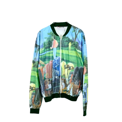 1980-1990s Vintage all-over print Art Design Jacket Made in USA