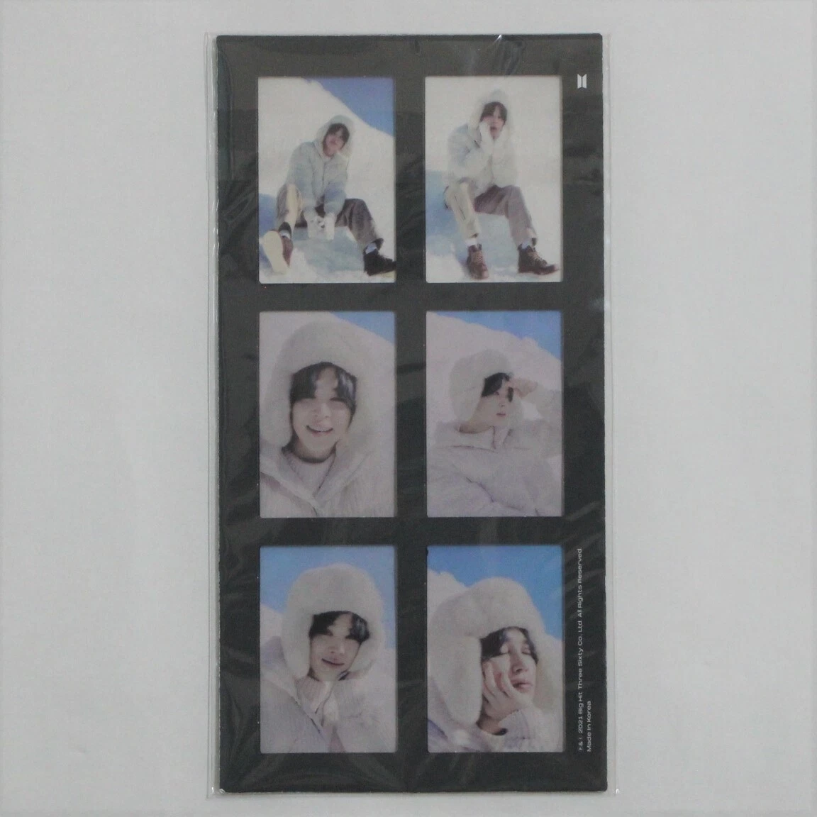 BTS Official Winter Package 2021 6-cut Film Strip Photo Card Jimin Bangtan