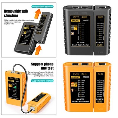 Netzwerk-LAN-Kabeltester Netzwerk-Testwerkzeug RJ45RJ11 M469D für Ethernet