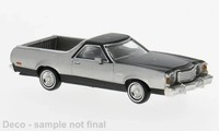 Ford Ranchero 500, Silber, 1977, H0 Auto Modell 1:87, Brekina 18231