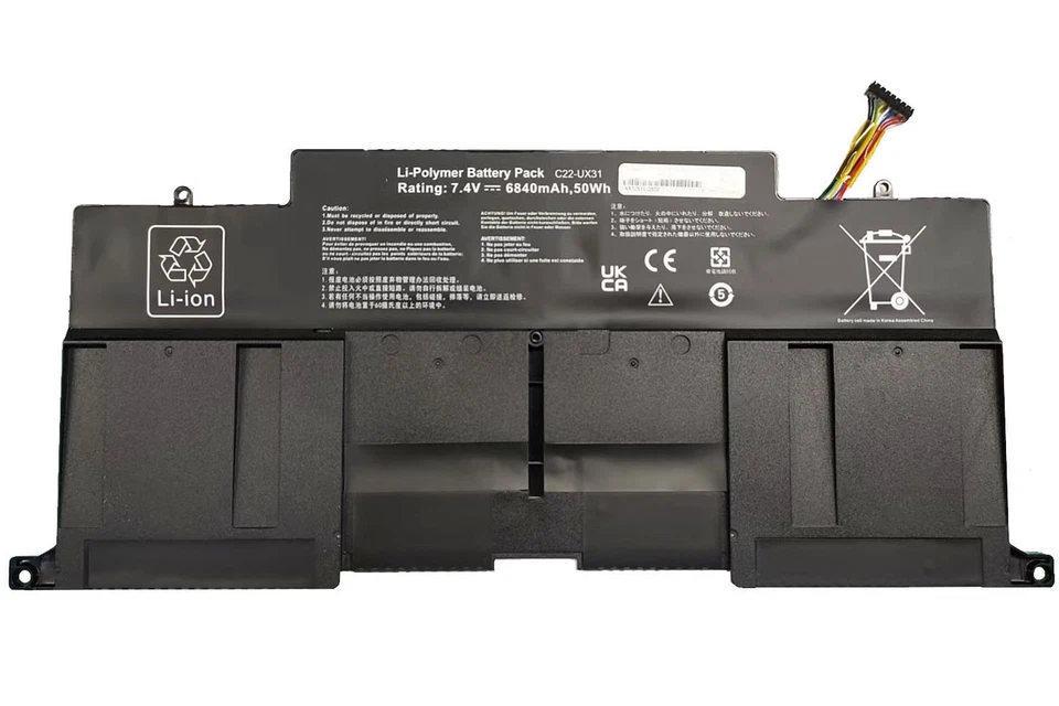 Akku für Asus C22-UX31 Ultrabook ZenBook UX31 UX31A UX31E BX31 BX31A BX31E - Bild 2 von 4