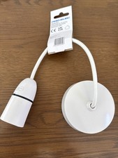 PRO ELEC - Lamp Holder 9" T2 Ceiling Pendant Set, White