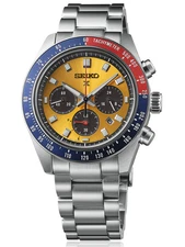 Seiko Prospex Speedtimer Solar Chronograph Dual-tone bezel Men's Watch SSC947P1