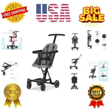 Lightweight And Compact Coast Rider Stroller With One Hand Easy Fold, Adjusta...