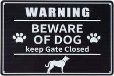 Warning Beware Of The Dog Road Tin Metal Signs Home D cor 8x12