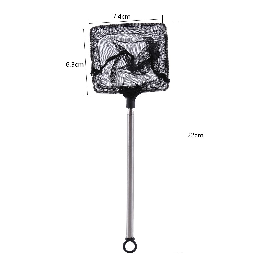 Fish Tank Aquarium Accessories Net Mini Adjustable Telescopic Fishes Shrim KRI✈️