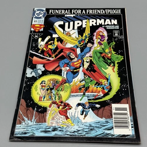 Vintage 1993 DC Comics Superman #83 Funeral for a Friend Epilogue Comic Book