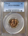 PCGS 1956-D Lincoln Wheat Penny Cent 1C MS65RD