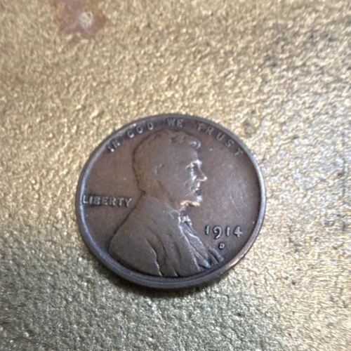 1914-D Lincoln Wheat Cent Fine Condition