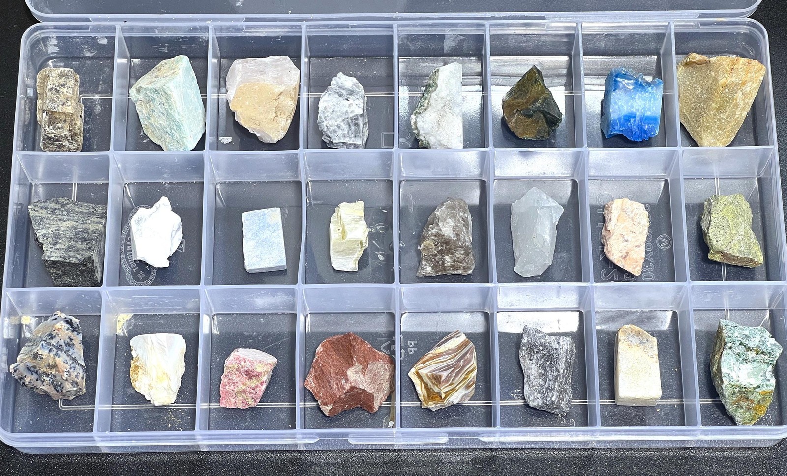 Cool Rocks Ebay Clearance Sale Beginner Rock Collection 24 Piece Crystals Minerals ...