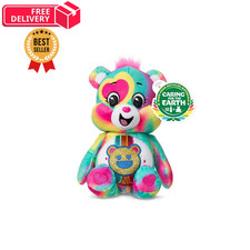 Care Bears 9" Glitter Good Vibes Bear - Tie-Dye 7" x 4" Bear , Multi Color