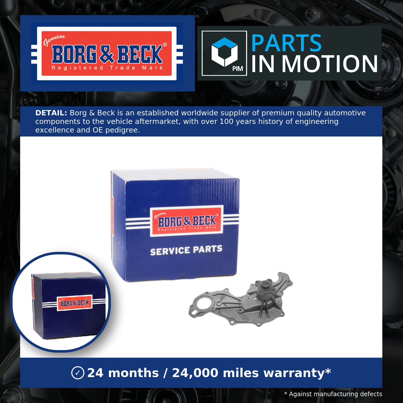 Water Pump fits FORD GRANADA 2.8 77 to 85 Coolant B&B 1527289 5005194 5007749