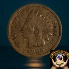 1909 S Indian Head Cent 1c, Fine Condition, Key-Date & Mint Mark From Estate 🔥