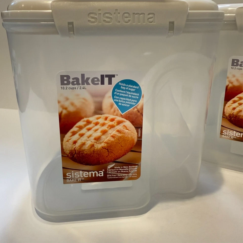 Paquete de 2 - Sistema 2,4 L Klip it contenedor hornear ftalato libre de BPA Nueva Zelanda Foto 4 de 4