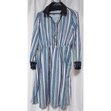Axies Femme One Piece Green Stripe Casual Dress Size Free Japan