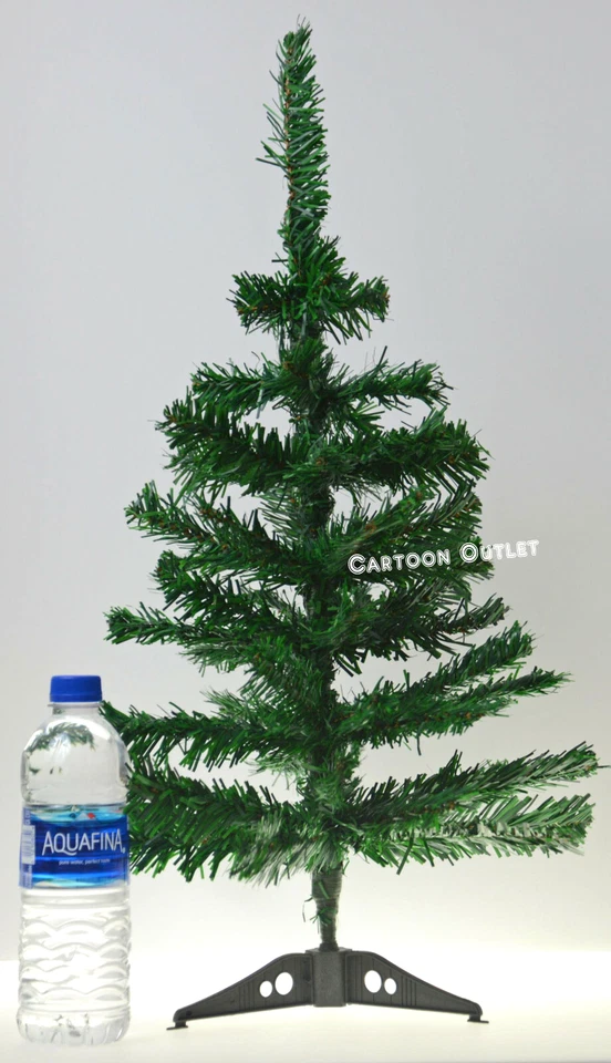SMALL CHRISTMAS TREE GREEN ARTIFICIAL 2 FT TABLE TOP NATURAL STYLE PINE XMAS NEW - Image 4 of 4