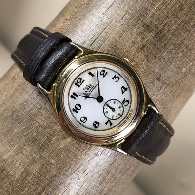 Vintage Citizen Club La Mer Women 4640-E63163 Dress Leather Quartz Watch 6 1/2''