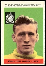 1958 A&BC Footballers Planet Ltd.on Front Ronald Baynham Luton Town #12