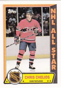 Chris Chelios #1 1989 Topps Stickers card