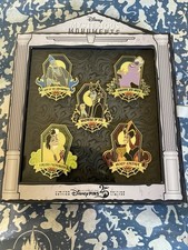 2025 Disney Parks Mysterious Monuments Maleficent Chaser 5 Pin Box Set LE 2000