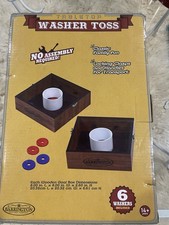 Barrington Tabletop Washer Toss Washers Game Set w/ Carry Handles  6 Washers