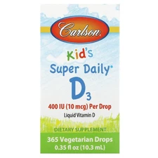 Kids Super Daily® D3, 10 mcg (400 IU), 0.35 fl oz (10.3 ml)