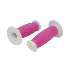PRO Child Kids Bicycle Grips Mushroom Handle Bar Colorful Bike Grip Pink/White