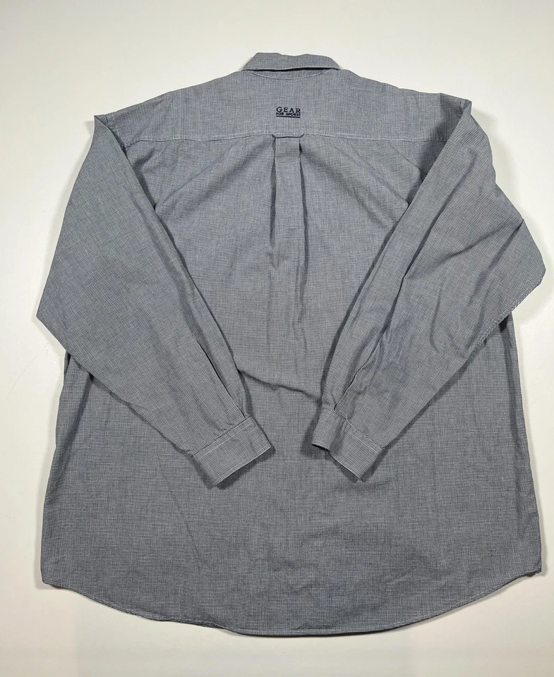 Gear For Sports Shirt Mens XL Gray Gingham Button Down San Francisco Pocket - Image 2 of 4