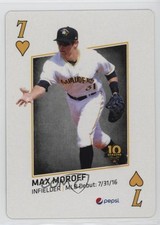 2019 Bradenton Marauders In the Majors Playing Cards Max Moroff #7H 8d2
