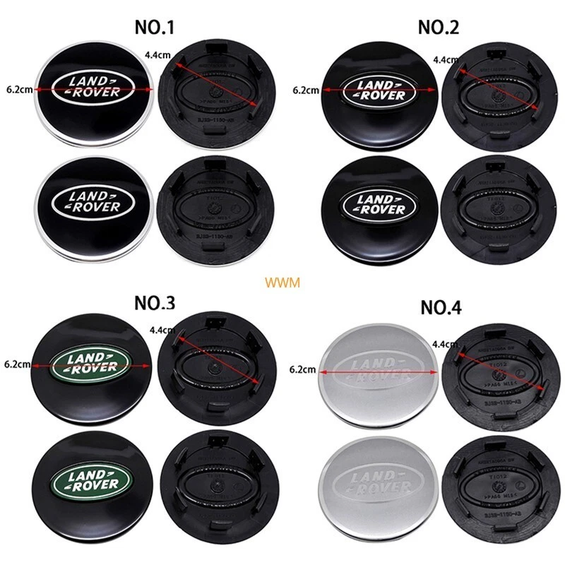  Centre Hub Caps Covers for Land Rover Discovery Range Rover 4x 6.2cm Car Wheel - Image 2 of 4