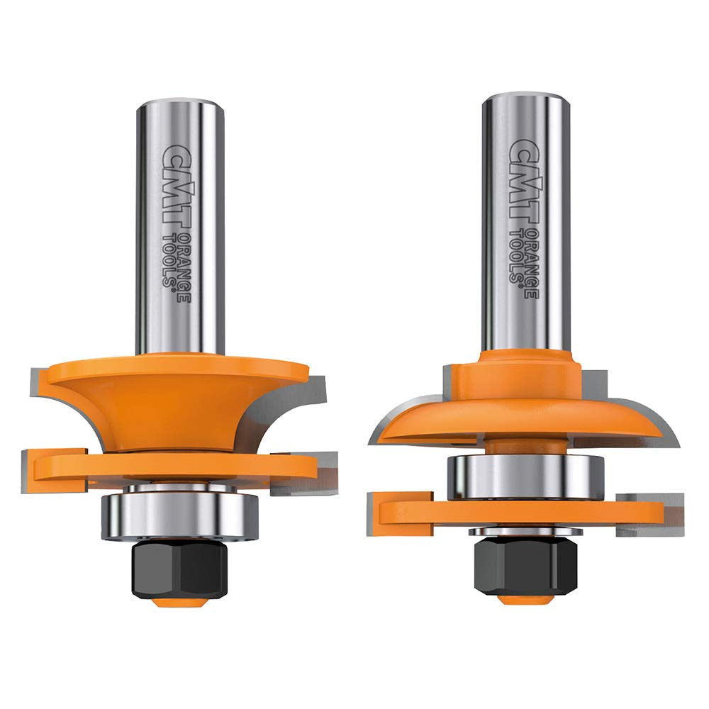 Sommerfeld 3-Piece Ogee Raised Panel Door Router Bit Set – 1/2″ Shank, Chip-Free Design, Includes Coving Raised Panel Bit & Hardwood Case