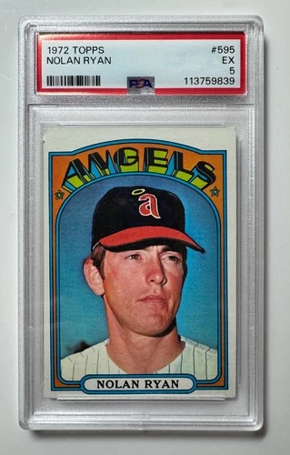 1972 Topps NOLAN RYAN PSA 5 EX #595