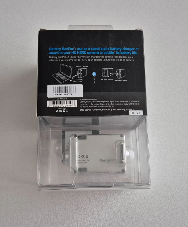 NEW GoPro Battery BacPac for 960p & 1080p HD HERO Batteries - Image 3 of 4